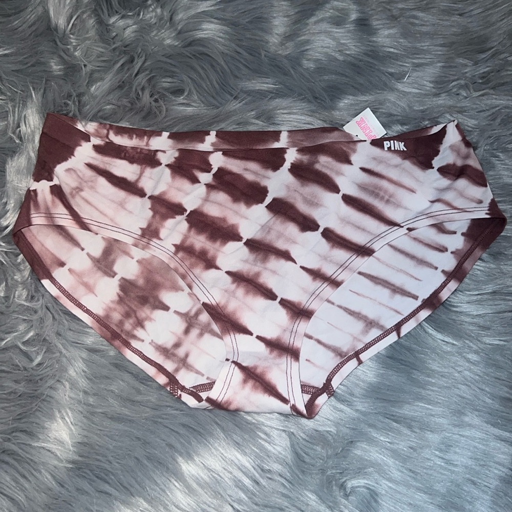 PINK Victoria Secret tie dyed bikini hipster panties sz L
